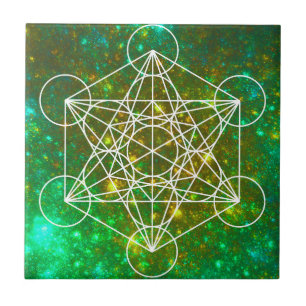 Metatron's kubus, gewijde geometrie, Spiritueel sy Tegeltje