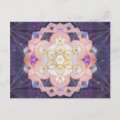 Metatron's kubus in Gemstone lotus Briefkaart (Voorkant)