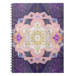 Metatron's kubus in Gemstone lotus Notitieboek