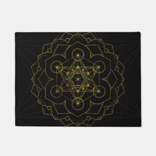 Metatron's kubus in lotus Sacred Geometry Deurmat