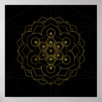 Metatron's kubus in lotus Sacred Geometry