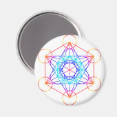 Metatron's kubus (kleur 2) magneet (Voorkant / Achterkant)