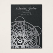 Metatron's kubus of Life Earring Card Visitekaartje (Voorkant)