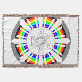 Metatron's Kubus Regenboogprisma Deken
