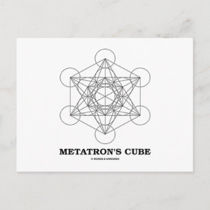 Metatron's kubus (Sacred Geometry) Briefkaart
