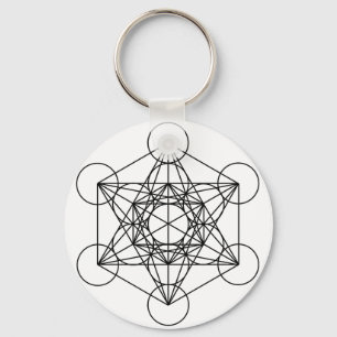 Metatron's kubus (wit) sleutelhanger