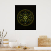 Metatron's Magick Wheel Poster (Keuken)