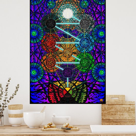 Metatron's Tree of Life Poster (Keuken)