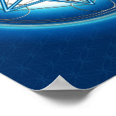 Metatrons Würfel - Merkaba - Blume des Lebens Poster (Hoek)