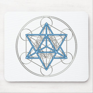 Metatrons Würfel -  Merkaba - Stern Tetraeder Muismat