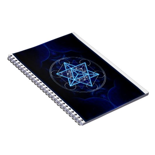 Metatrons Würfel -  Merkaba - Stern Tetraeder Notitieboek (Rechterzijde)
