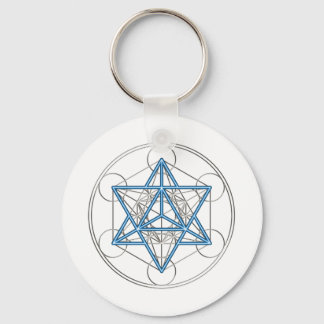 Metatrons Würfel - Merkaba - Stern Tetraeder Sleutelhanger