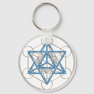 Metatrons Würfel - Merkaba - Stern Tetraeder Sleutelhanger