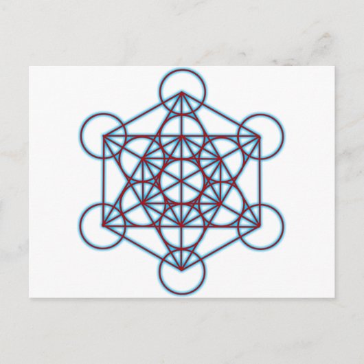 MetatronTGlow Briefkaart (Voorkant)