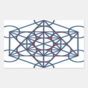 MetatronTGlow Rechthoekige Sticker