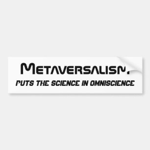 Metaversalisme Bumpersticker 3