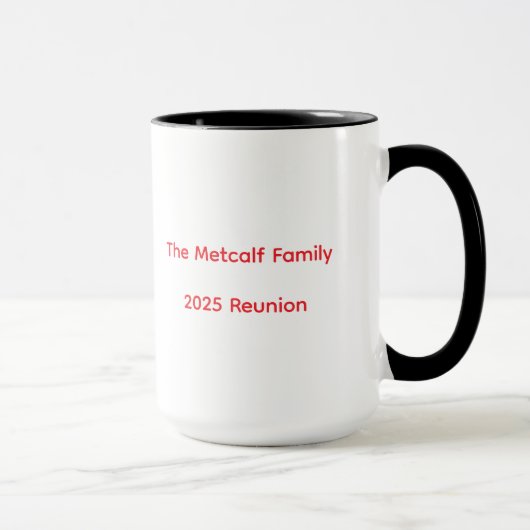 Metcalf Family Reunion 2025 Café Mug 2.0 (Droite)