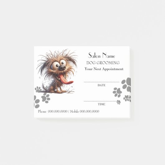Mete chien toilettage Rendez-vous Post-it® Notes (Devant)