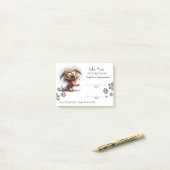 Mete chien toilettage Rendez-vous Post-it® Notes (Sur un bureau)