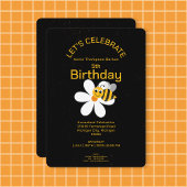 Mete Honeybee & Daisy Invitation d'anniversaire