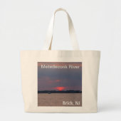 Metedeconk River New Jersey Zonsondergang over het Grote Tote Bag (Voorkant)