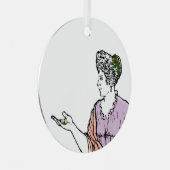 Metella-metaalboomversiering Metalen Ornament (Voorkant Rechts)