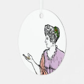 Metella-metaalboomversiering Metalen Ornament (Voorkant links)