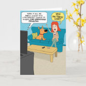 Météo amusante Carte Anniversaire (Fleur jaune)