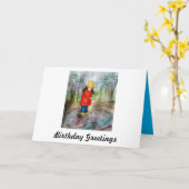 Météo pour les canards Carte d'anniversaire (Fleur jaune)