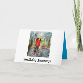 Météo pour les canards Carte d'anniversaire