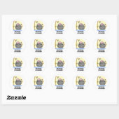 Meteor Shower Funny Science Pun Ronde Sticker (Vel)