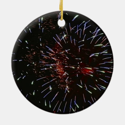 Meteor Shower Keramisch Ornament (Achterkant)