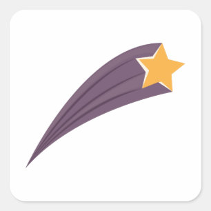 Meteor Shower Vierkante Sticker