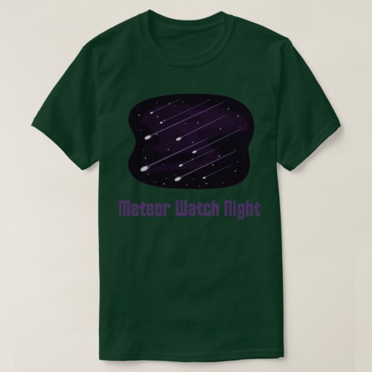 Meteor watch night t-shirt (Design voorkant)
