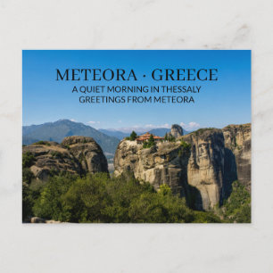 METEORA · GRIEKENLAND Een rustige ochtend in Thess Briefkaart