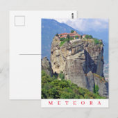Meteora klooster uitzicht ansichtkaart briefkaart (Voorkant / Achterkant)