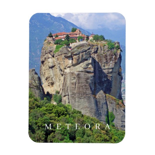 Meteora klooster uitzicht koelkastmagneet magneet (Verticaal)