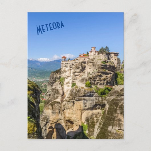 Meteora kloosters, Grieks Briefkaart (Voorkant)