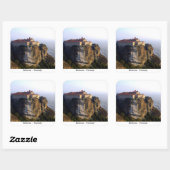 Meteora - Thessalië Vierkante Sticker (Vel)