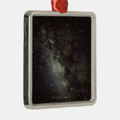 Meteorite Streak Metalen Ornament (Rechts)