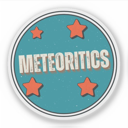 Meteoritiek Sticker (Voorkant)