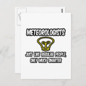 Meteorologen...gewone mensen, alleen slimmer briefkaart (Voorkant / Achterkant)