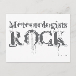Meteorologen Rock Briefkaart