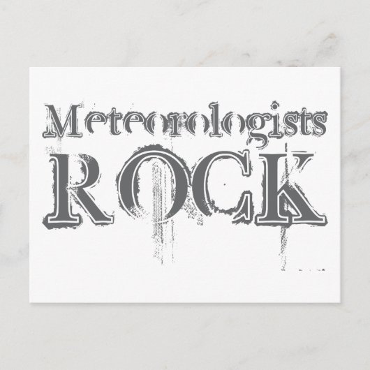 Meteorologen Rock Briefkaart (Voorkant)