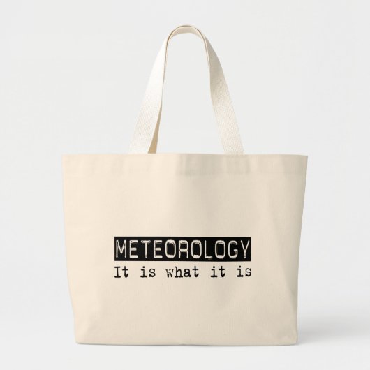 Meteorologie Grote Tote Bag (Voorkant)