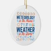 Meteorologie is het naamweer het spel keramisch ornament (Rechts)