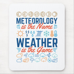 Meteorologie is het naamweer het spel muismat