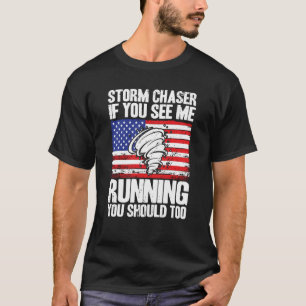 Meteorologie van de orkaanwerveling van stormen zi t-shirt