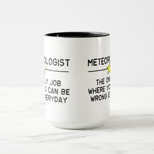 Météorologue Job Mug (Centre)