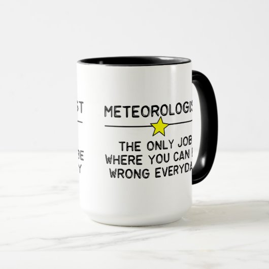 Météorologue Job Mug (Devant droit)